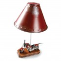 Lampe de salon moto cruiser rouge