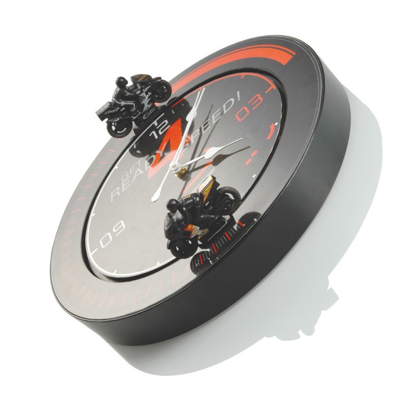 Horloge circuit avec moto qui font le tour