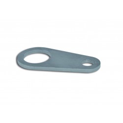 Fixation inox à visser pour prise din Baas
