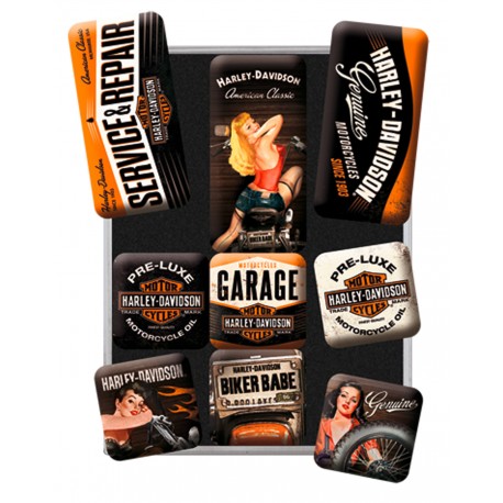 aimants logo HARLEY DAVIDSON garage
