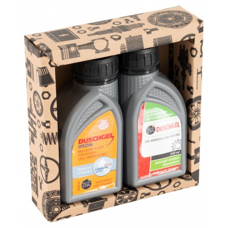 Gel douche HUuile moteur pour motards