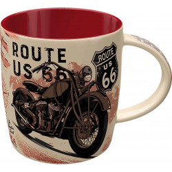 Tasse en céramique rétro ROUTE 66