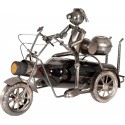 Porte bouteille moto en métal