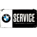 Plaque métal decorative signe BMW service