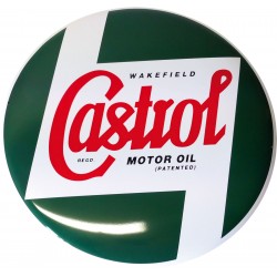 Plaque métal decorative huile moto CASTROL