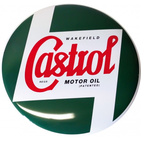Plaque métal decorative huile moto CASTROL Plaque métal decorative huile moto CASTROL