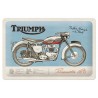 Plaque métal decorative Triumph Bonneville 0