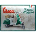Plaque métal decorative rétro Vespa Italian