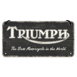 Plaque métal decorative TRIUMPH best motorcycle