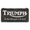 Plaque métal decorative TRIUMPH best motorcycle