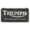 Plaque métal decorative TRIUMPH best motorcycle 0