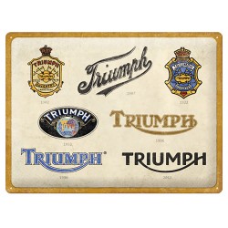Plaque métal decorative TRIUMPH evolution