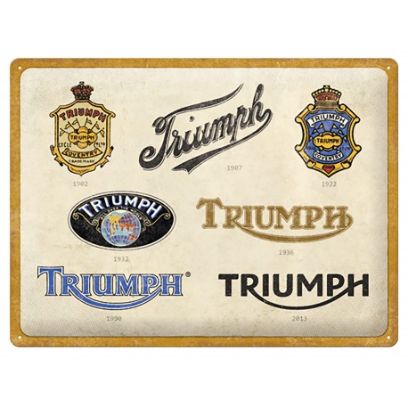 Plaque métal decorative TRIUMPH evolution Plaque métal decorative TRIUMPH evolution