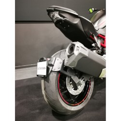 Support de plaque déporté ras de roue ACCES DESIGN KAWASAKI Z H2 2020-2024