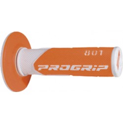 Poignées moto PROGRIP 801 BLANCHE