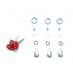 Lot de 3 barillets avec clés pour top case et valises Shad