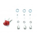 Lot de 3 barillets avec clés pour top case et valises Shad