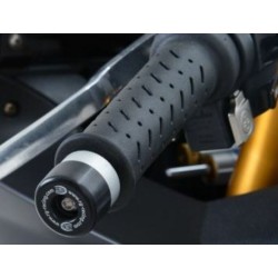 embouts de guidon noir R&G Racing Aprilia TUAREG RSV4 DUCATI PANIGALE V2 HONDA CRF 1000 AFRICA TWIN