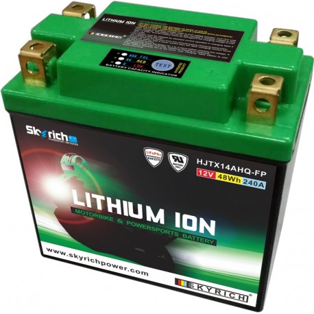 Batterie moto SKYRICH LITHIUM ION LTX14L-BS / YTX14L-BS / YB14A-A1 / HJTX14AHQ-FP