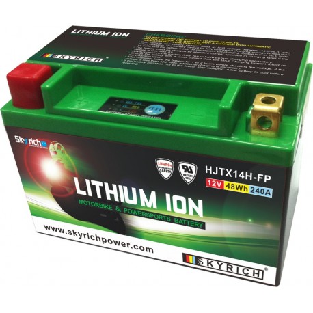 Batterie moto Skyrich LITHIUM ION YTX14-BS / HJTX14H-FP LTX14