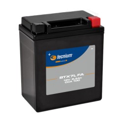 Batterie moto Tecnium 12 volts sans entretien activé d'usine YTX7L FA