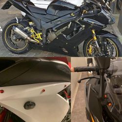 KIT VIS CARENAGE LIGHTECH KAWASAKI ZX10R 2006-2007