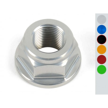 Écrou d'axe de roue de bras oscillant ou de colonne de direction ergal LIGHTECH pour moto 16 X 1,50