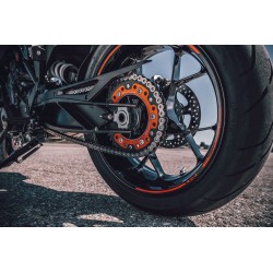 Kit Chaine DID stealth orange moto KTM 1198 RC8 2008-2015