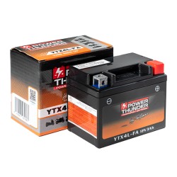 Batterie moto Power Thunder activé d'usine FA YTX4L-BS