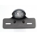 Kit feu arrière moto ogive à leds universel avec support de plaque