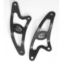 Patte de fixation d'échappement R&G RACING Aprilia 1000 TUONO 2006-2010 NOIR