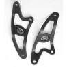 Patte de fixation d'échappement R&G RACING Aprilia 1000 TUONO 2006-2010 NOIR 0