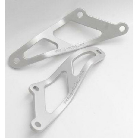 Patte de fixation d'échappement R&G RACING Honda CBR900RR ARGENT 2000-2001