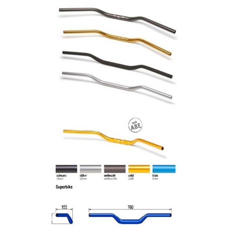 Guidon moto LSL Superbike 28,6mm