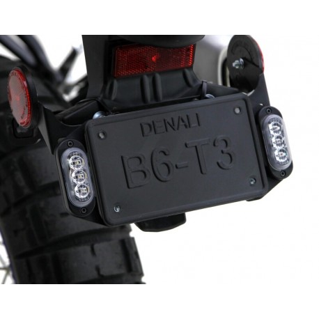 Support sur support de plaque DENALI pour feu moto arrière T3