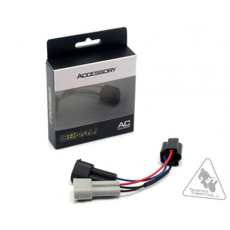 Adaptateur câble pour feux avant moto DENALI phare H4 vers H9 et H11