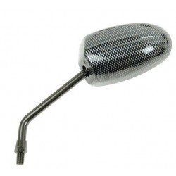 Rétroviseur moto gauche / droit V PARTS Carbone F1 Ovale M10x125