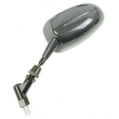 Rétroviseur V PARTS Carbone F1 Ovale réglable M10x125