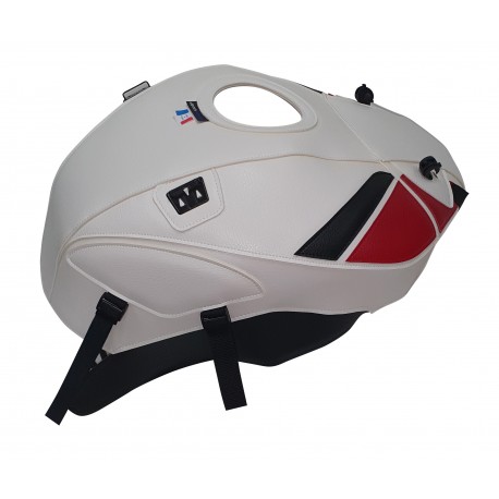 Tapis de reservoir BAGSTER TRIUMPH 1050 SPEED TRIPLE S + R 2016-2020 BLANC/DÉCO NOIR/ROUGE