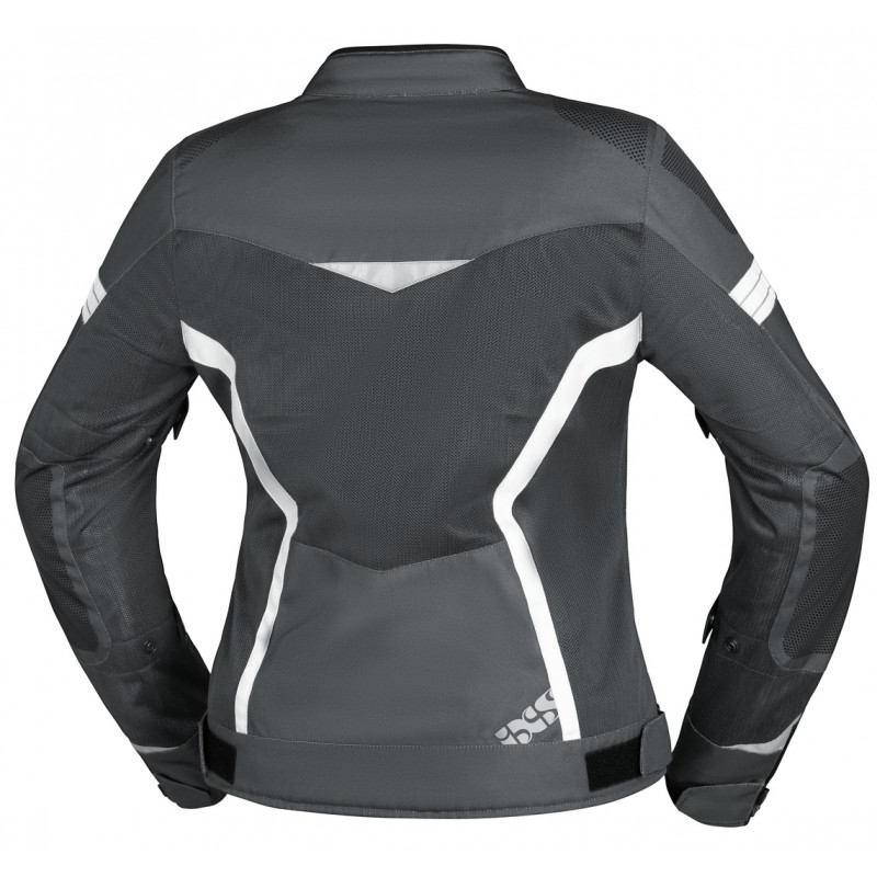 Blouson été Femme moto iXS Larissa noir blanc pas cher - Eco Motos Pièces