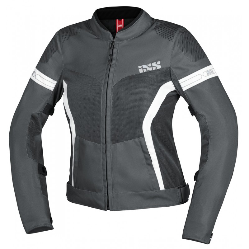 Blouson été Femme moto iXS Larissa noir blanc pas cher - Eco Motos Pièces