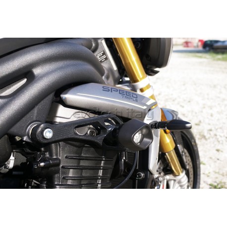 Tampons de protection EVOTECH STREET DEFENTER TRIUMPH 660 TRIDENT 2021-2022