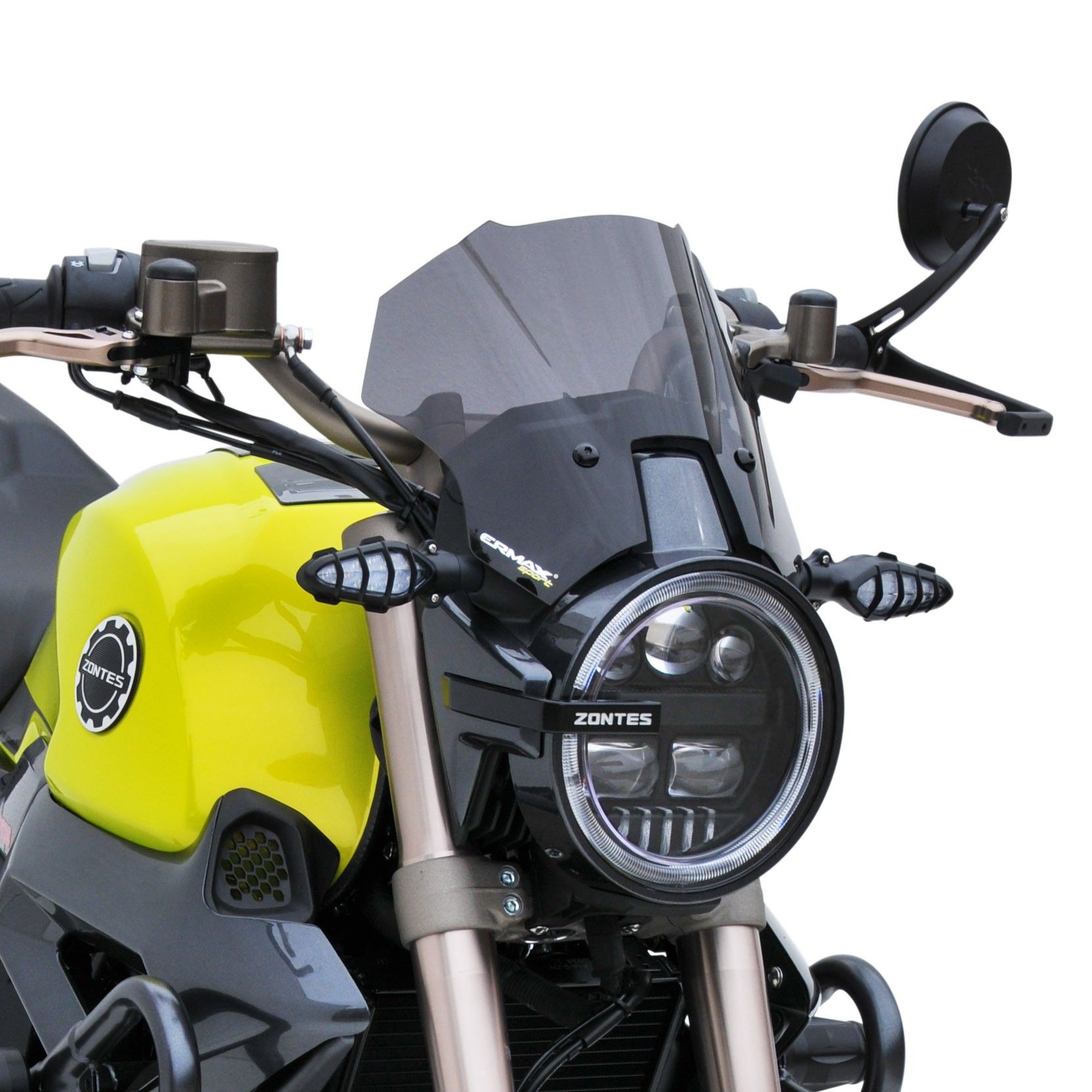Saute vent moto de la marque ermax personalise et améliore la protection de  votre moto ZONTES 125 SCRAMBLER