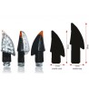 Clignotants moto Blade à Led look carbone 2