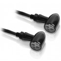 paire de mini clignotants moto V PARTS en aluminium homologué