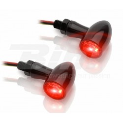 Clignotants moto universel LED V-PARTS alu avec feu arrière intégré