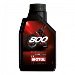 Huile 100% synthetique MOTUL 800 off road 2 temps 1 Litre
