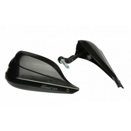 Kit protège mains BARKBUSTERS Storm point d'attache simple embout du guidon creux noir