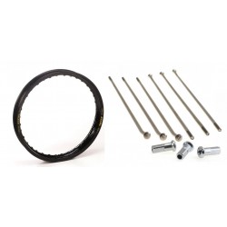 Jante avant + rayons HAAN WHEELS  21x2 15x36T BMW F800GS