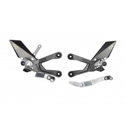 Commandes reculées réglables/repliables LIGHTECH sélection standard et inversée YAMAHA R7 2022-2024